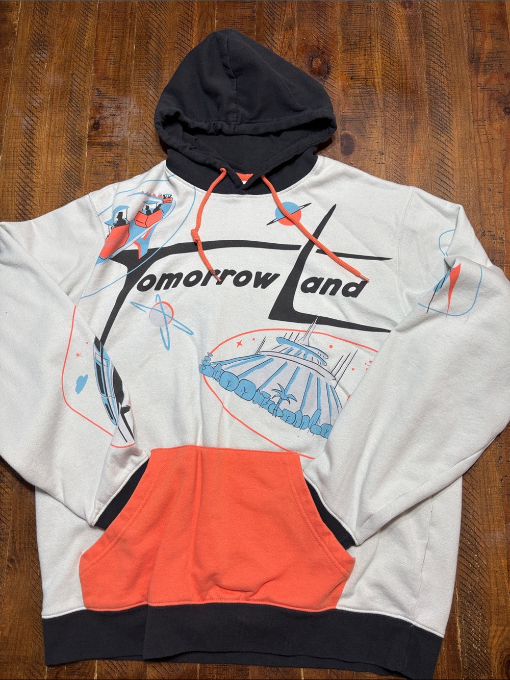 Disneyland Park Tomorrowland Sweatshirt Hoodie Limited Edition Size Large Mens